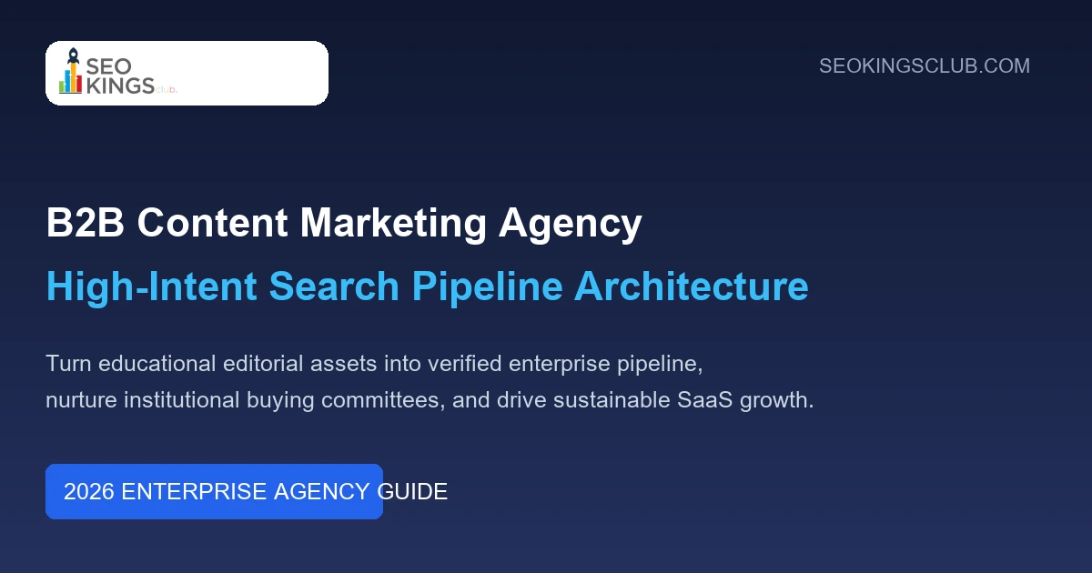 B2B Content Marketing Agency 2026 Guide for Enterprise Lead Generation