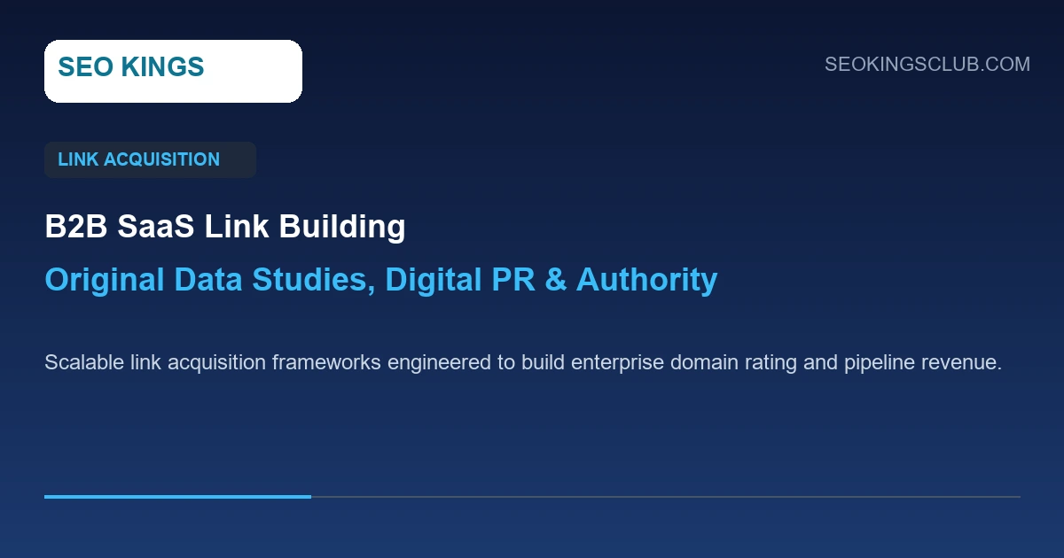 b2b saas link building strategies framework showing proprietary data studies and digital PR