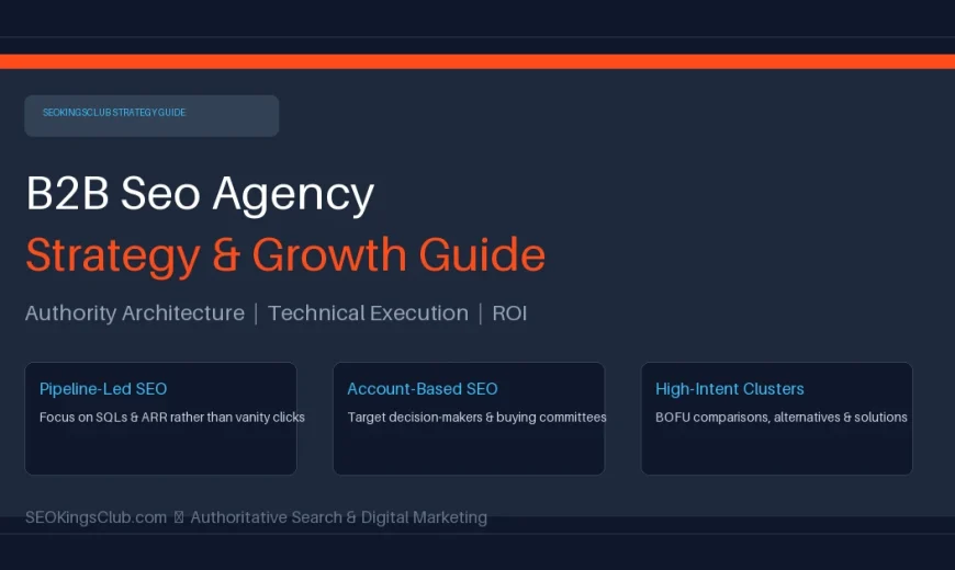 B2B SEO Agency strategic pipeline framework and partner selection criteria by SEOKingsClub