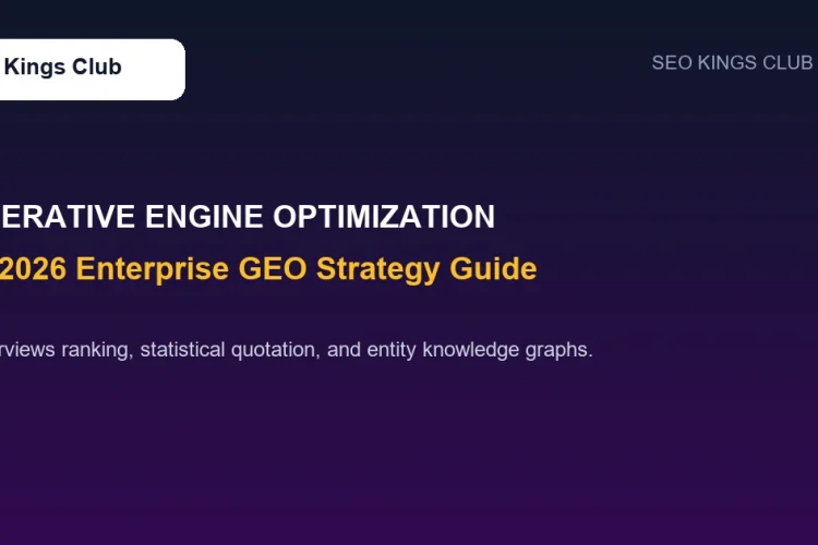 generative engine optimization geo strategy guide for ai search engines