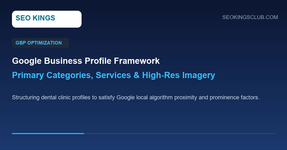 Google Business Profile dental clinic settings showing primary categories and patient review responses