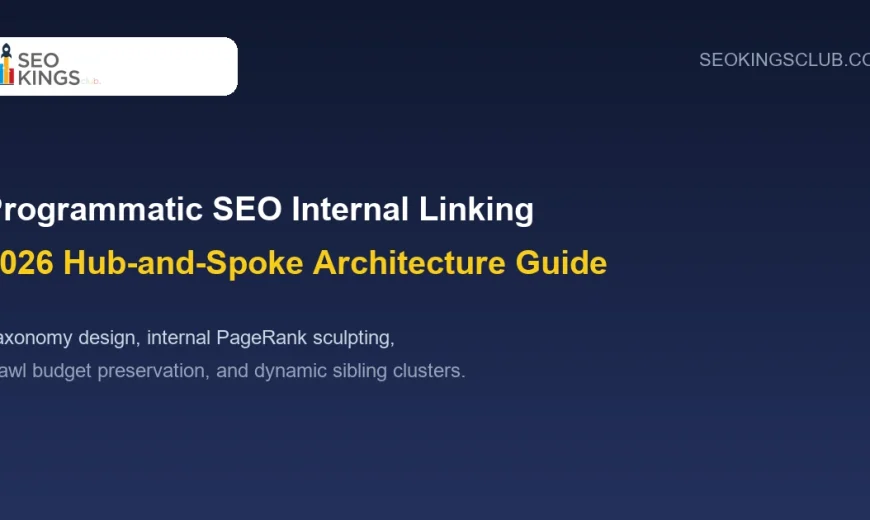Programmatic SEO Architecture and Internal Linking Guide 2026