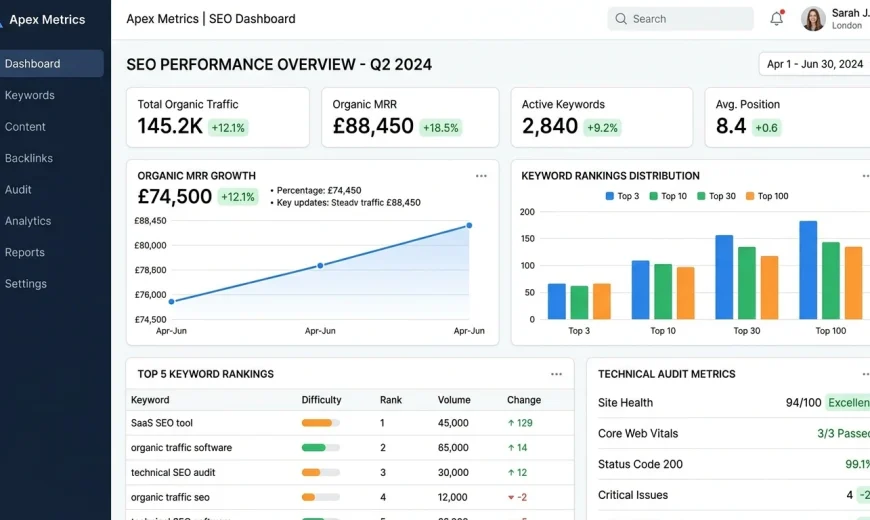 SaaS SEO strategy UK scaling B2B organic annual recurring revenue