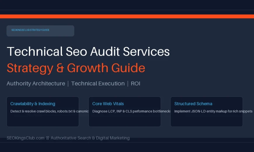 Technical SEO Audit Services diagnostic framework and site architecture inspection by SEOKingsClub