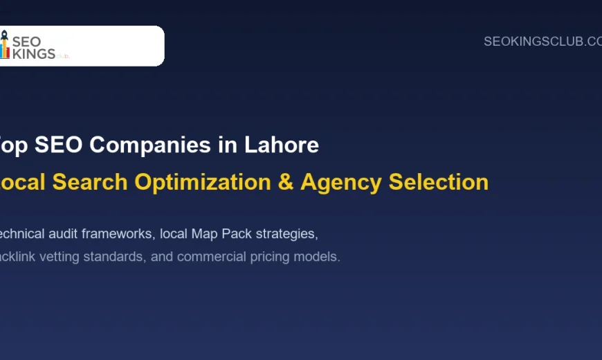 Top SEO Companies in Lahore Local Search Guide