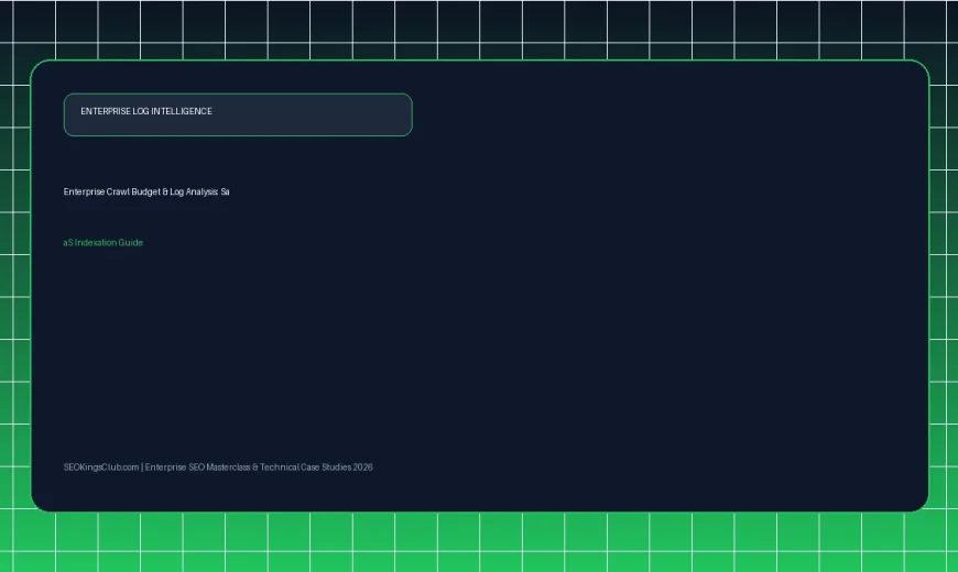 Enterprise Crawl Budget Management and Server Log Analysis: 2026 Technical SEO Blueprint
